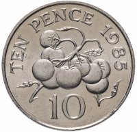 купить Гернси 10 пенсов (pence) 1985
