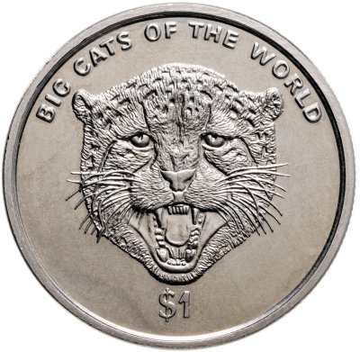 купить Сьерра-Леоне 1 доллар (dollar) 2001 "Большие кошки мира - Гепард"
