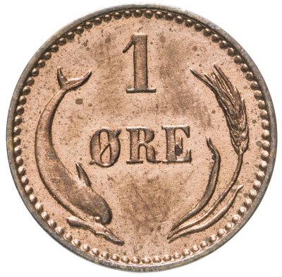 купить Дания 1 эре (ore) 1894