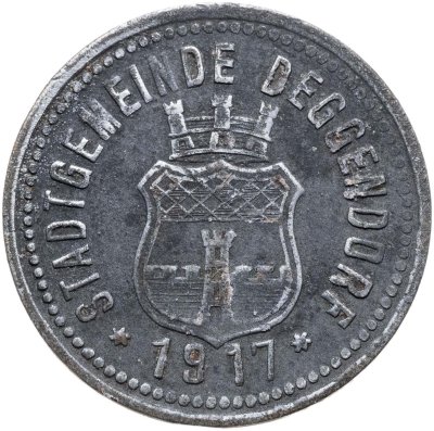 купить Германия, Деггендорф 10 пфеннигов 1917