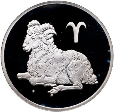купить 2 рубля 2003 СПМД Proof "Знаки зодиака - Овен"