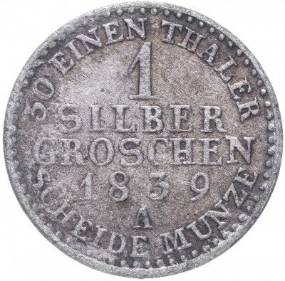 купить Пруссия 1 грош 1839 А