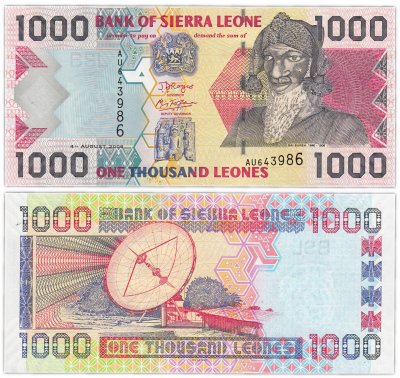 купить Сьерра-Леоне 1000 леоне 2006 (Pick 24с)