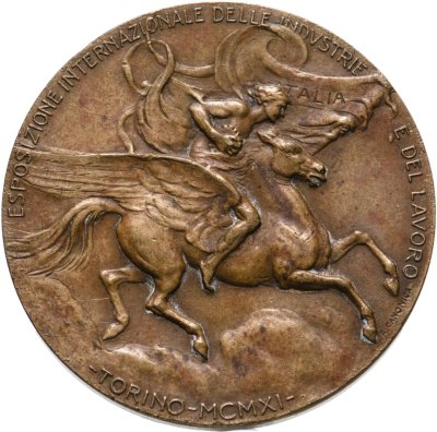 купить Италия, медаль Всемирной выставки в Турине 1911 г., бронза.