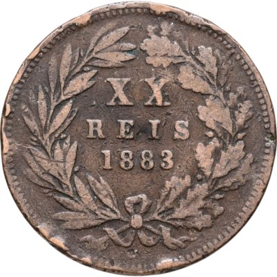 купить Португалия 20 реалов (рейс, reis) 1883