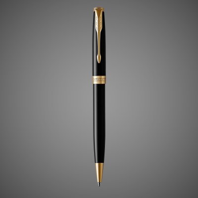 купить Шариковая ручка Parker Sonnet , Lacquer Deep Black GT, стержень: M, цвет чернил: black , в подарочной упаковке, Лаки и смолы: лак, латунь, нержавеющая сталь, позолота, позолота, 2026 г.