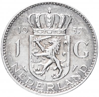 купить Нидерланды 1 гульден 1957