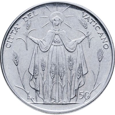 купить Ватикан 50 лир 1968
