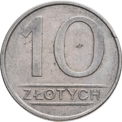 купить Польша 10 злотых (zlotych) 1986