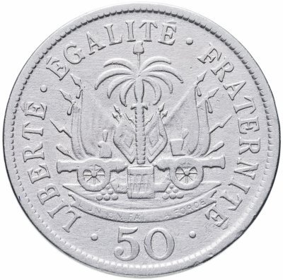 купить Гаити 50 сантимов (centimes) 1907