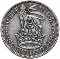 Купить Великобритания 1 шиллинг (shilling) 1936