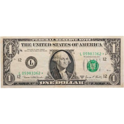 купить США 1 доллар 1969D (Pick 449е) L-Сан Франциско *-серия замещения