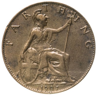 купить Великобритания 1 фартинг (farthing) 1907