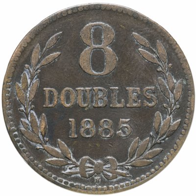купить Гернси 8 дублей (doubles) 1885