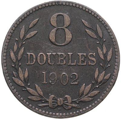 купить Гернси 8 дублей (doubles) 1902