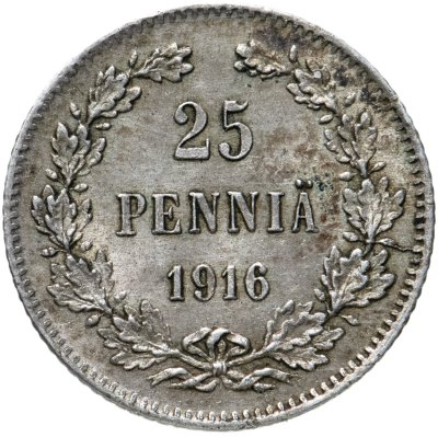 купить 25 пенни (pennia) 1916 S