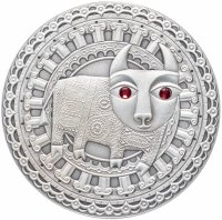 Купить Беларусь 20 рублей 2009 "Знаки зодиака - Телец"