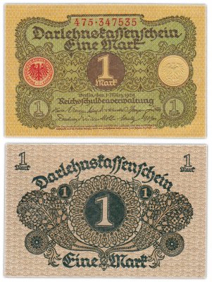 купить Германия 1 марка 1920 (Pick 58)