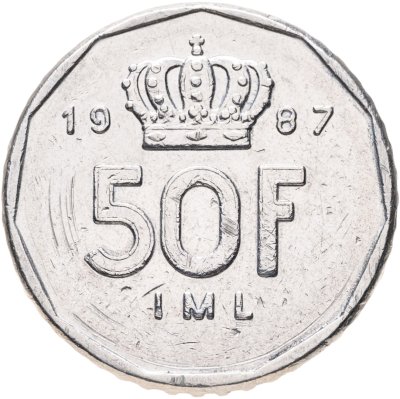 купить Люксембург 50 франков (francs) 1987