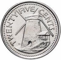 купить Барбадос 25 центов (cents) 2007-2011
