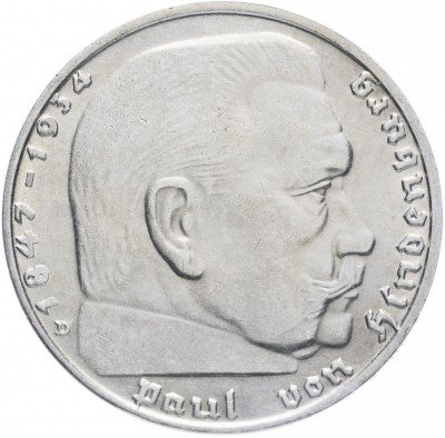 купить Фашистская Германия (Третий Рейх) 2 рейхсмарки 1938 "D"