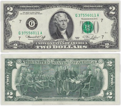 купить США 2 доллара 1976 G Чикаго