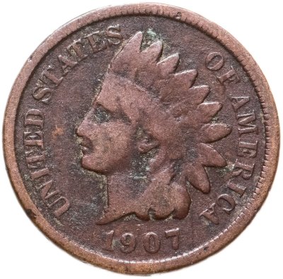 купить США 1 цент 1907 "Indian Head Cent"
