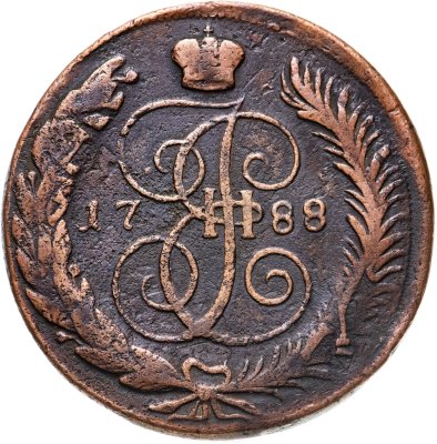 купить 5 копеек 1788 ММ, буквы "ММ" под орлом