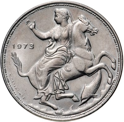 купить Греция 20 драхм (drachmai) 1973 ΒΑΣΙΛΕΙΟΝ ΤΗΣ ΕΛΛΑΔΟΣ