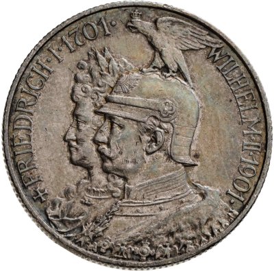 купить Германская Империя 2 марки (mark) 1901 "200 лет Пруссии"