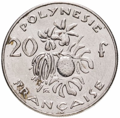 купить Французская Полинезия 20 франков (francs) 1972-2005, случайная дата