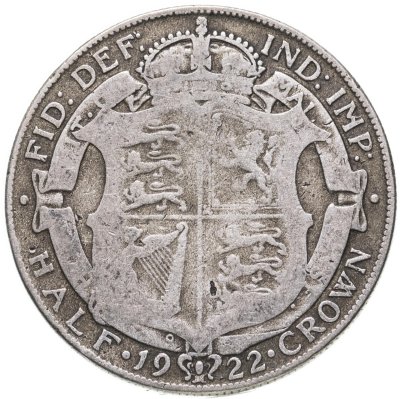 купить Великобритания 1/2 кроны (crown) 1922