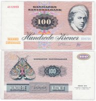 купить Дания 100 крон 1972 (1988) (Pick 51r)