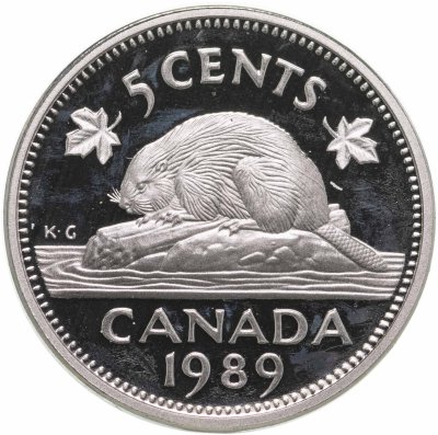 купить Канада 5 центов (cents) 1989