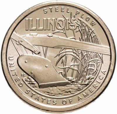 купить США 1 доллар 2024 P Американские инновации - Стальной плуг (Иллинойс)