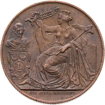 купить Бельгия 5 сантимов 1856 "25 лет инаугурации Короля"