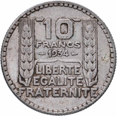 купить Франция 10 франков (francs) 1934