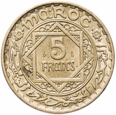 купить Марокко 5 франков (francs) 1946