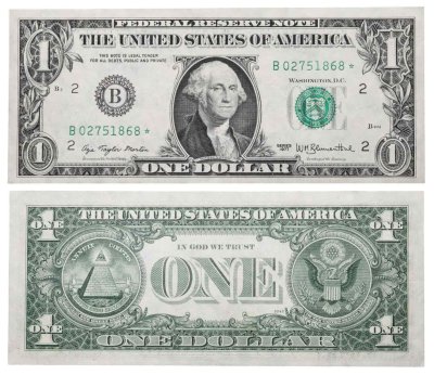 купить США 1 доллар 1977 год (Pick 462ar) B-Нью Йорк *-Серия замещения