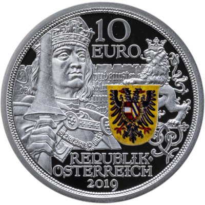 купить Австрия 10 евро 2019 "Рыцарские истории - Рыцарство, Благородство" в футляре с сертификатом