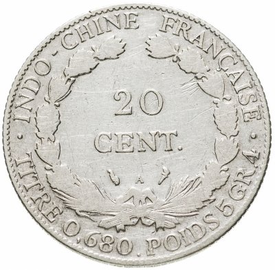 купить Французский Индокитай 20 сантимов (centimes) 1923