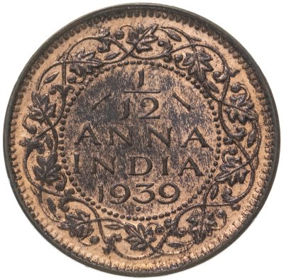 купить Индия (Британская) 1/12 анны 1939