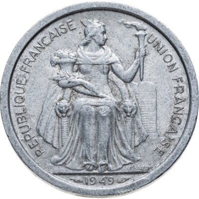 купить Новая Каледония 2 франка 1949