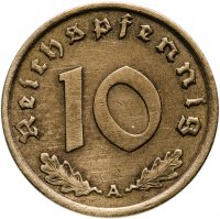 купить Германия (Третий Рейх) 10 рейхспфеннигов (reichspfennig) 1938 А