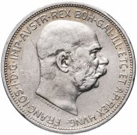 Купить Австро-Венгрия 2 кроны (corona) 1912, монета для Австрии