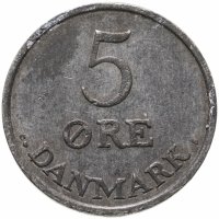 купить Дания 5 эре (ore) 1950-1964, случайная дата