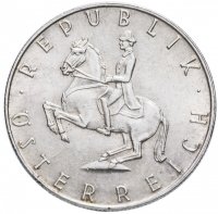 Купить Австрия 5 шиллингов (shillings) 1961-1967 случайный год