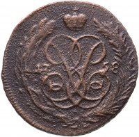 Купить 1 копейка 1758