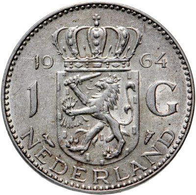 купить Нидерланды 1 гульден (gulden) 1964