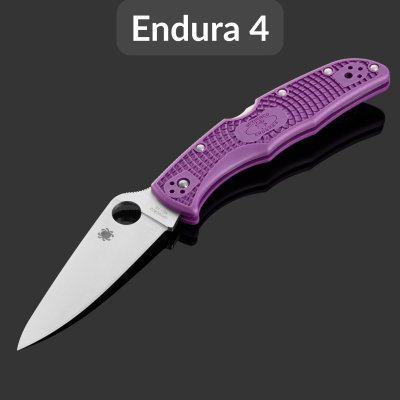 купить Складной нож Spyderco Endura 4 (C10FPPR), сталь VG-10, рукоять Purple FRN
